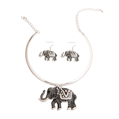 Elephant Pendant Necklace Set to Enhance Your Style