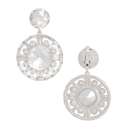 Elevate Any Outfit with Clear Circle Drop Earrings