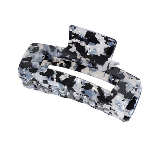 Enhance Your Hairstyles with our Black Marbled Hair Claw Clip