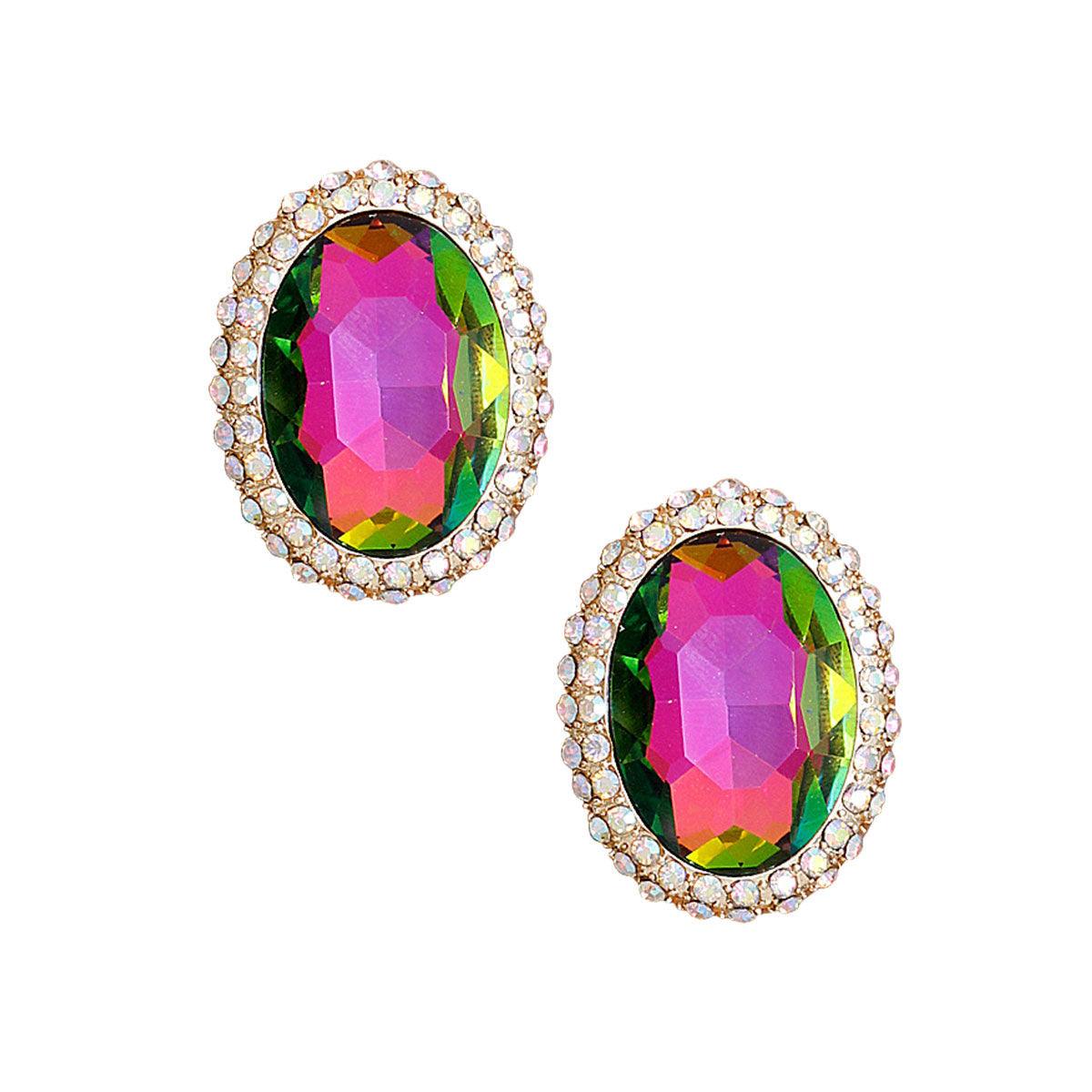 Everyday Luxury: Multicolor Gemstone Earrings: Fashion Jewelry