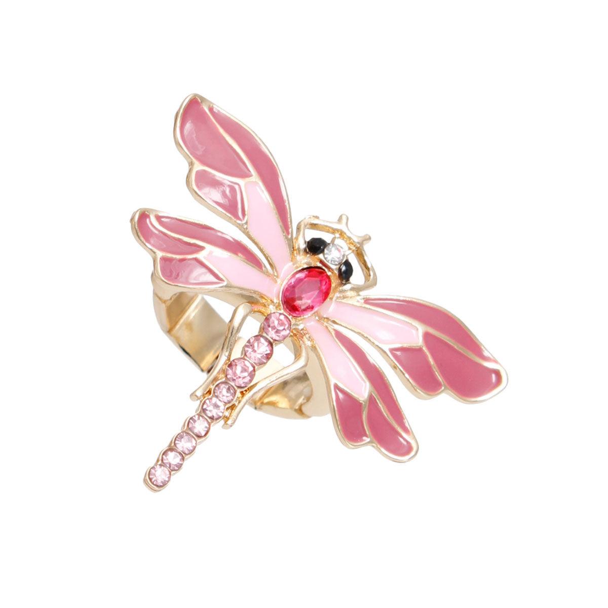 Exquisite Dragonfly Ring: A Delicate Touch of Nature's Beauty