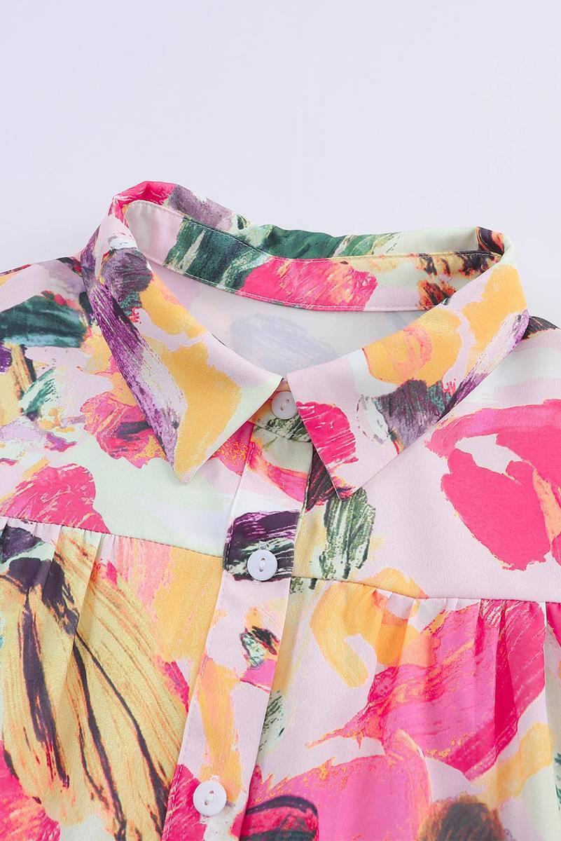 Feel Fabulous in a Playful Multicolor Floral Print Skirt Dress