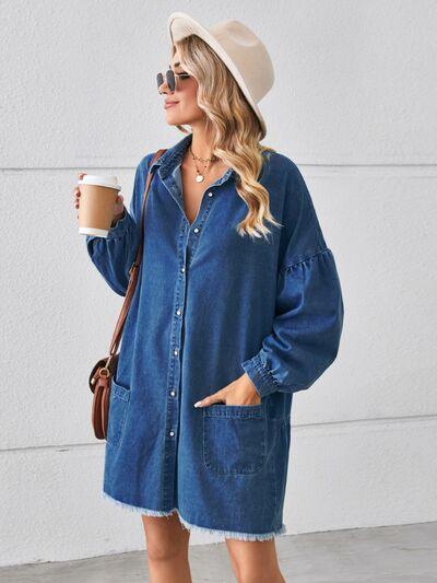 Feel the Good Vibes in This Casual and Comfy Denim Dress
