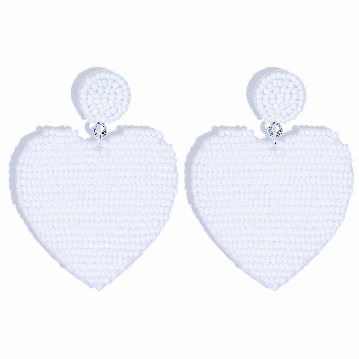 Feel the Love: White Heart Earrings for Every Style