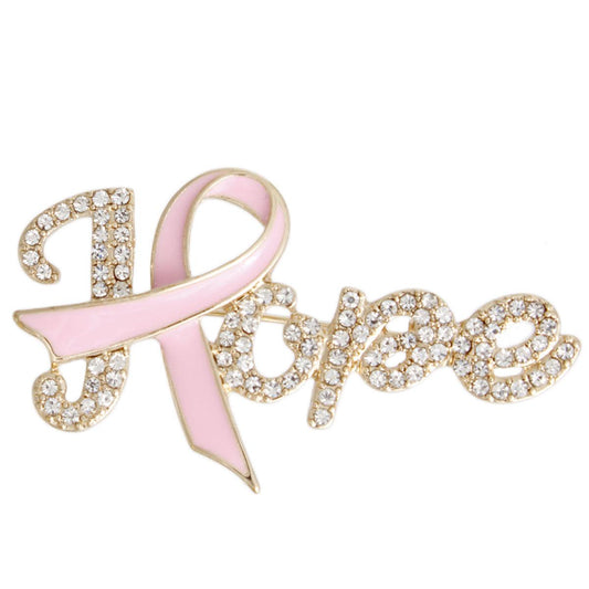 Flaunt Your Faith: Show Your Support with the Light Pink Ribbon Brooch