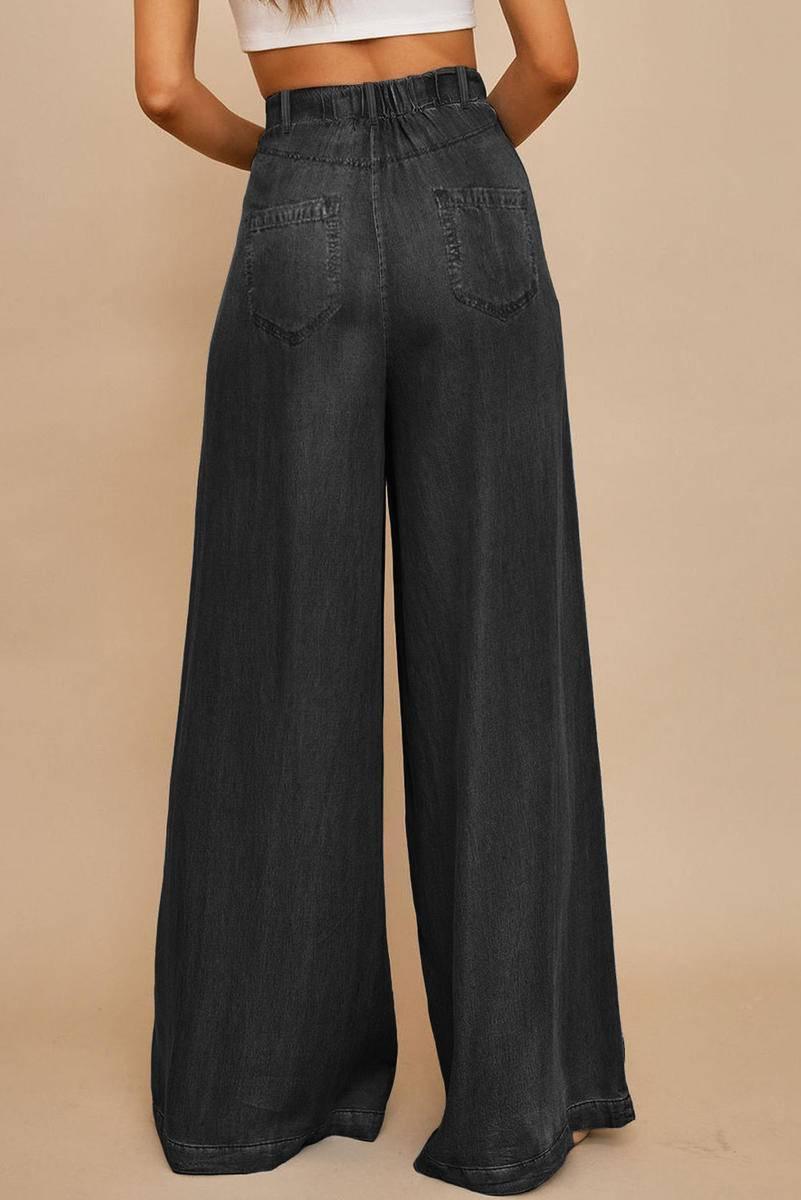 Get Comfy & Stylish: Shop Tencel Wide Leg Soft Denim Pants for Ladies