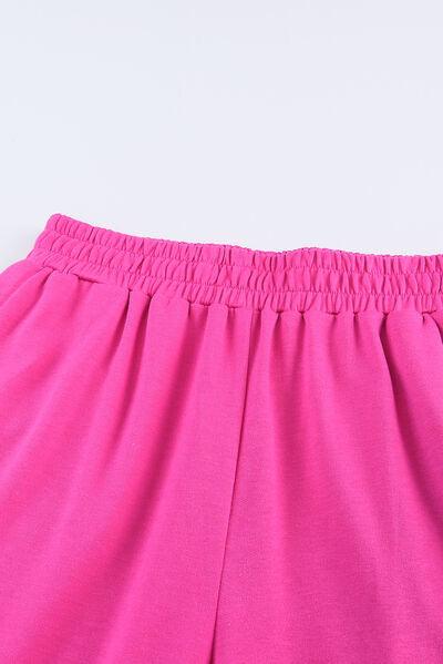 Get Comfy in Pink: Elastic Waist Pants for Women with Pockets