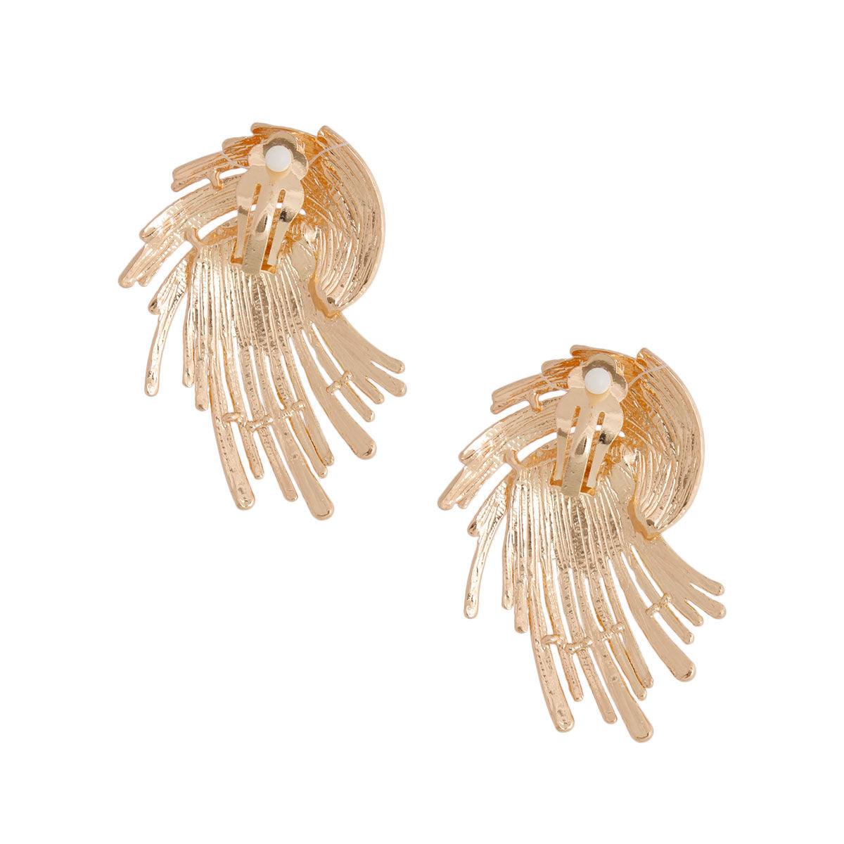 Get Glam with Gold Rope Clip-On Earrings - Fashion Jewelry Must-Have!