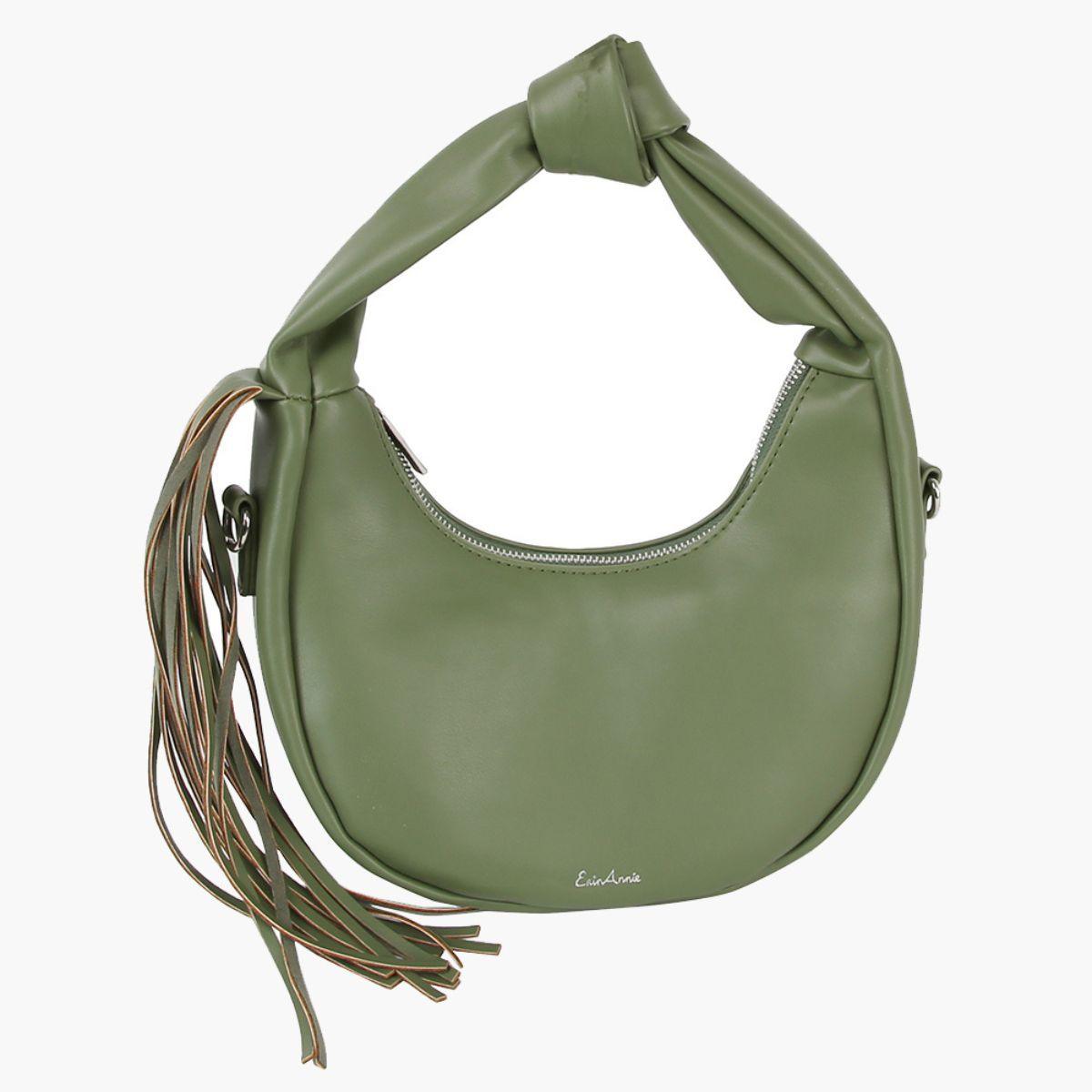 Get Noticed with a Stylish Green Fringe Shoulder Bag for Women