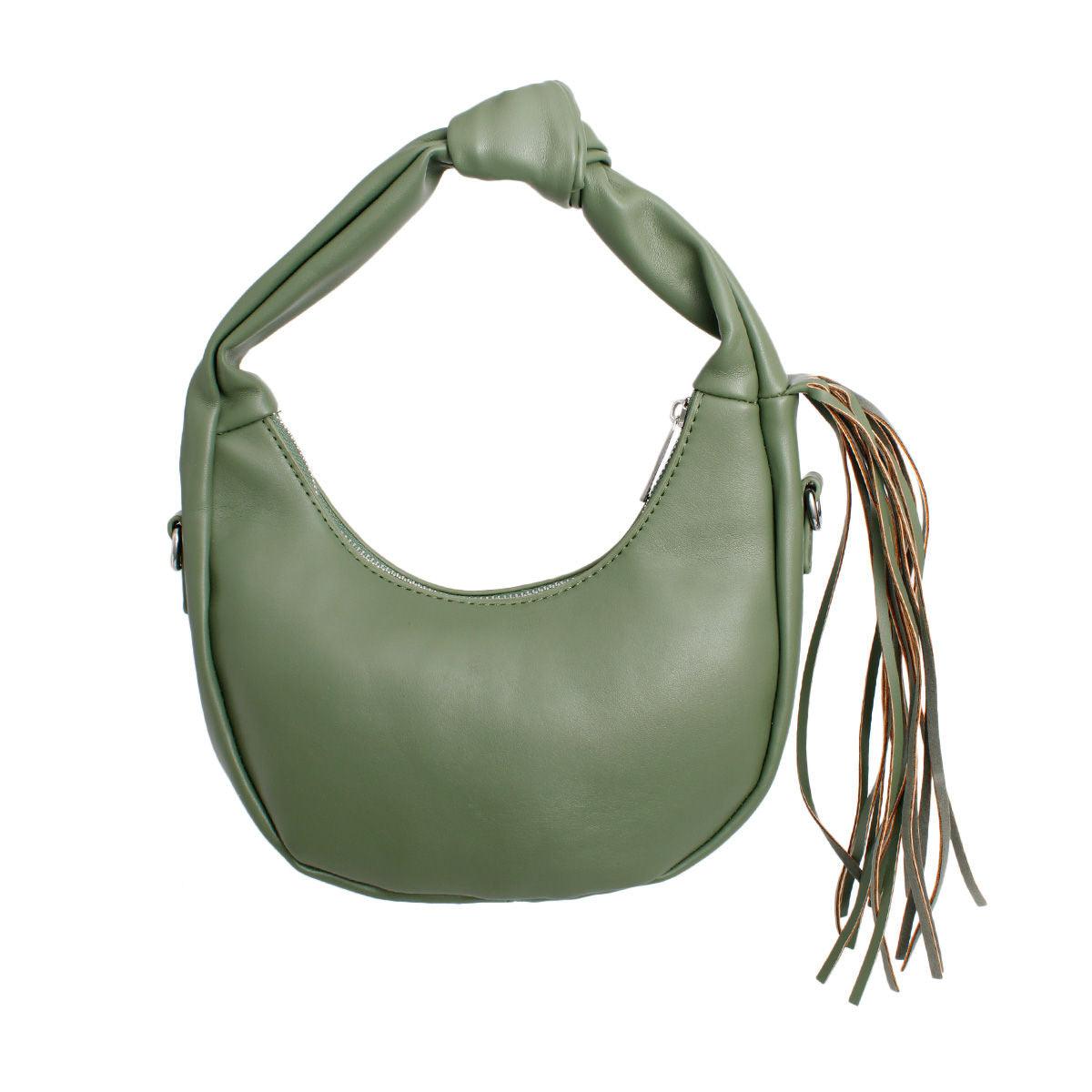 Get Noticed with a Stylish Green Fringe Shoulder Bag for Women
