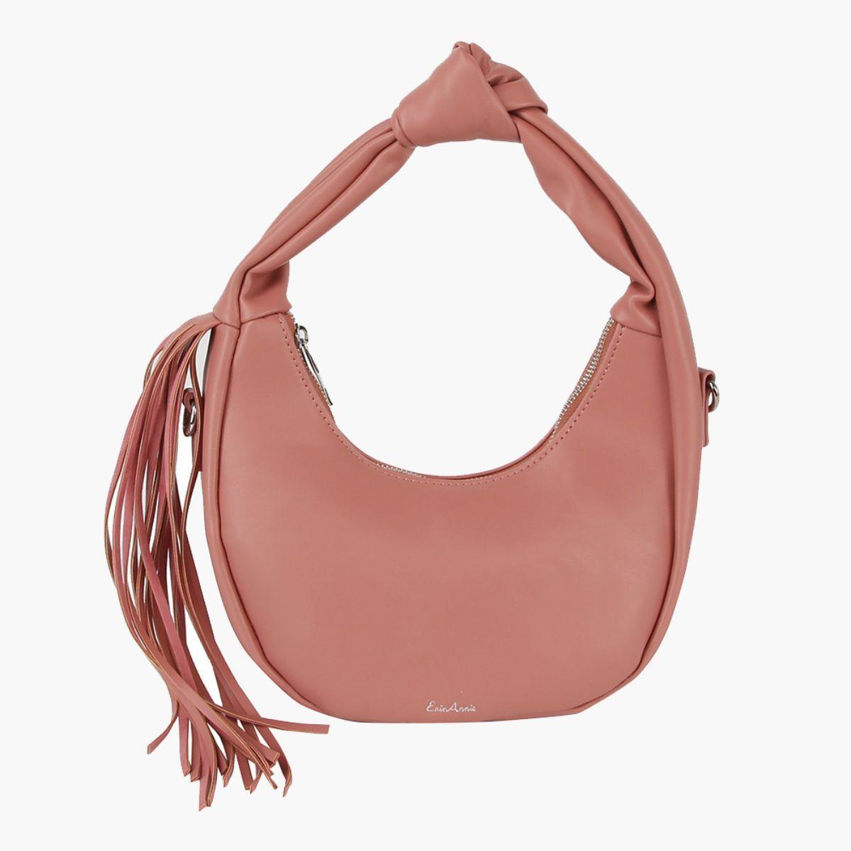 Get Noticed with a Stylish Pink Fringe Shoulder Bag for Women