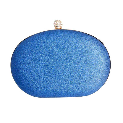 Get Noticed with Our Stunning Clutch Blue Crystal Bag