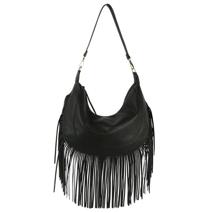 Get the Hottest Black Boho Handbag with Fringe for Women