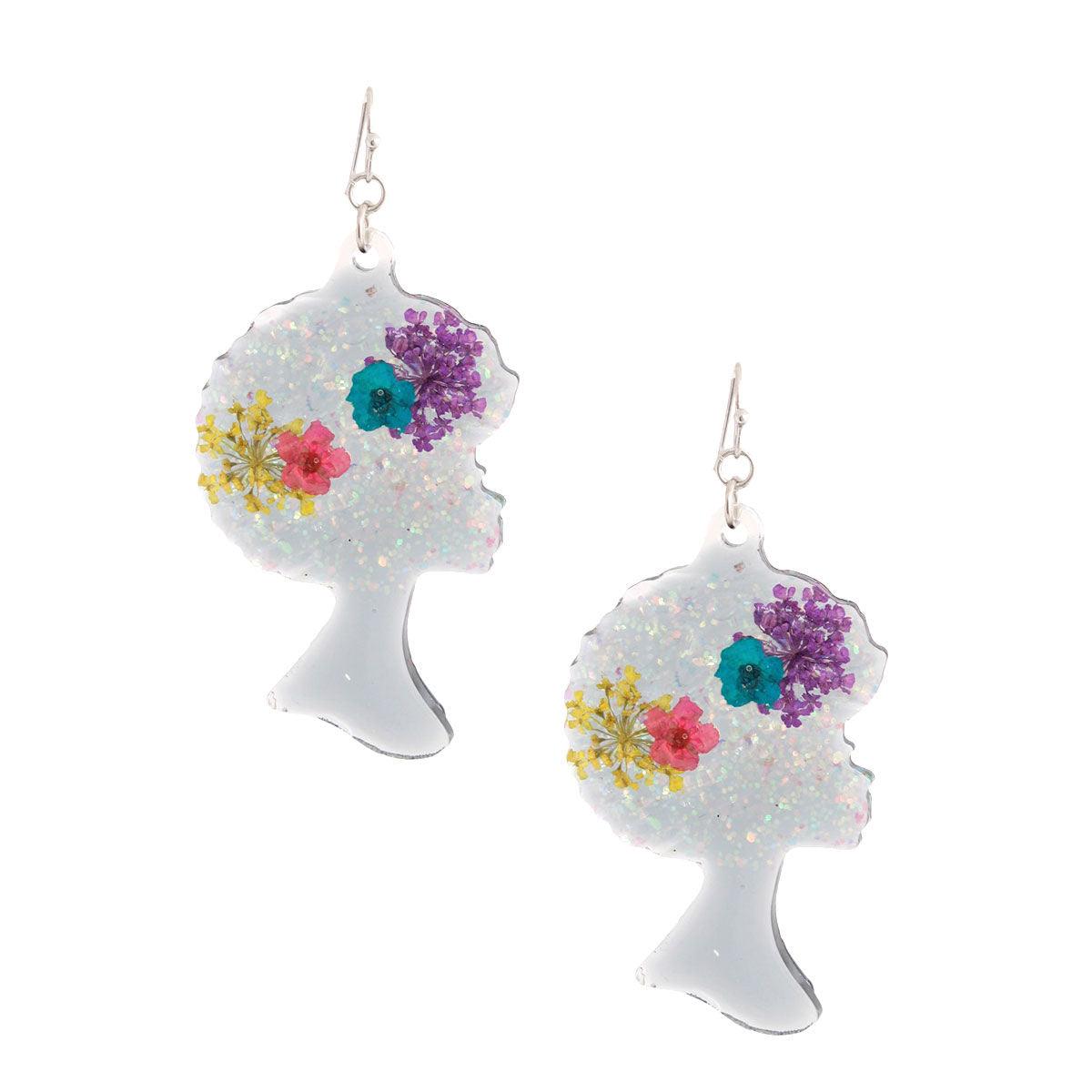 Get the Wow Factor with Black Afro Flower Earrings