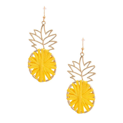Get Tropical: Shop Our Latest Pineapple Earrings Yellow/Gold