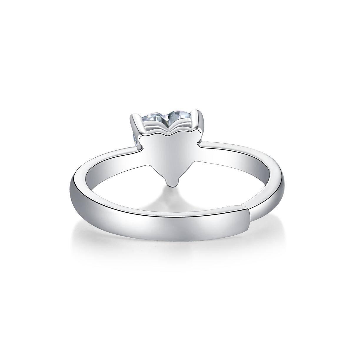 Get Your Heart Racing with Our Moissanite Adjustable Ring