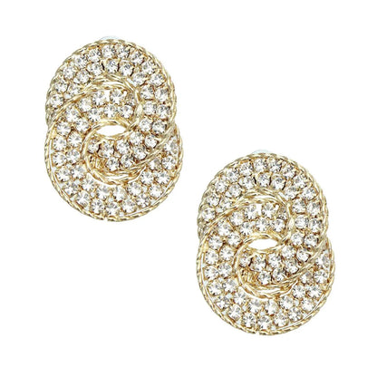 Gold Bling Studs: Slay with These Clear Ring Earrings