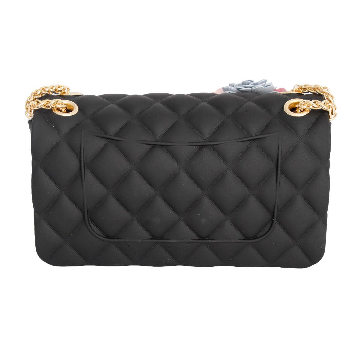 Make a Statement with a Stunning Black Quilted Jelly Crossbody Mini Bag