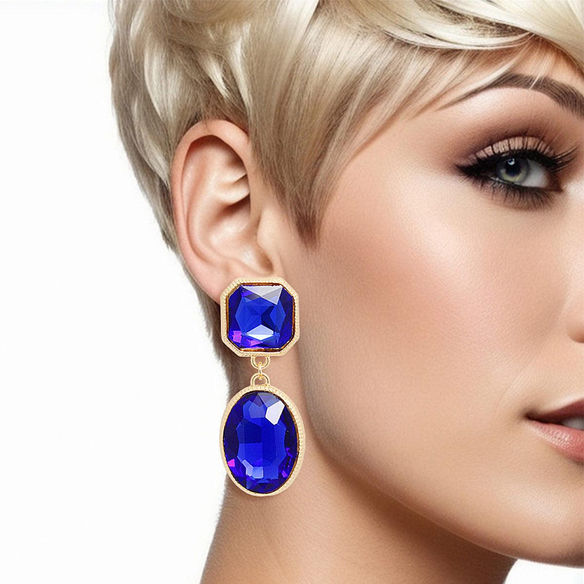 Make an Impression with Blue Drop Clip-on Earrings – Shop Now!