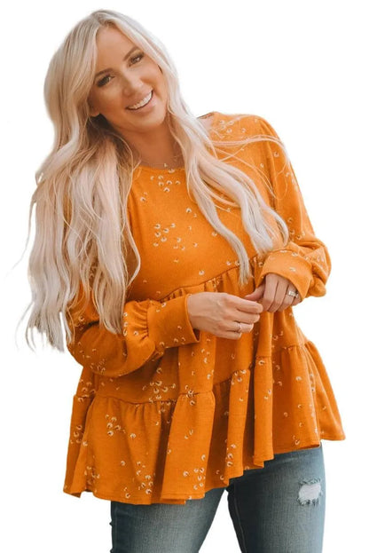 Orange Tunic Top for a fun and flirty look