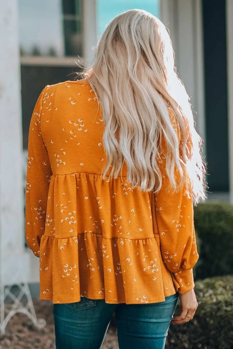 Orange Tunic Top for a fun and flirty look