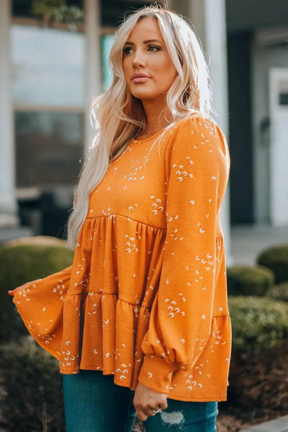 Orange Tunic Top for a fun and flirty look