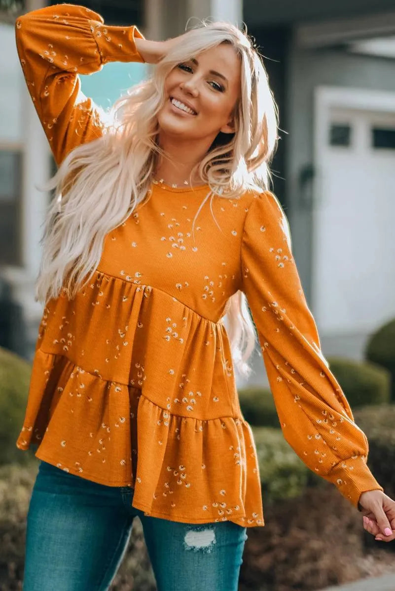 Orange Tunic Top for a fun and flirty look