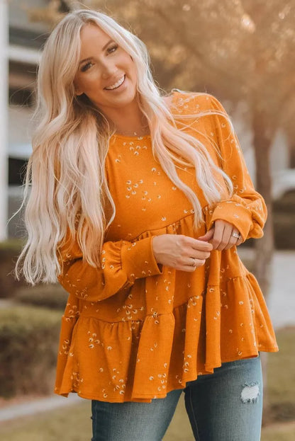 Orange Tunic Top for a fun and flirty look