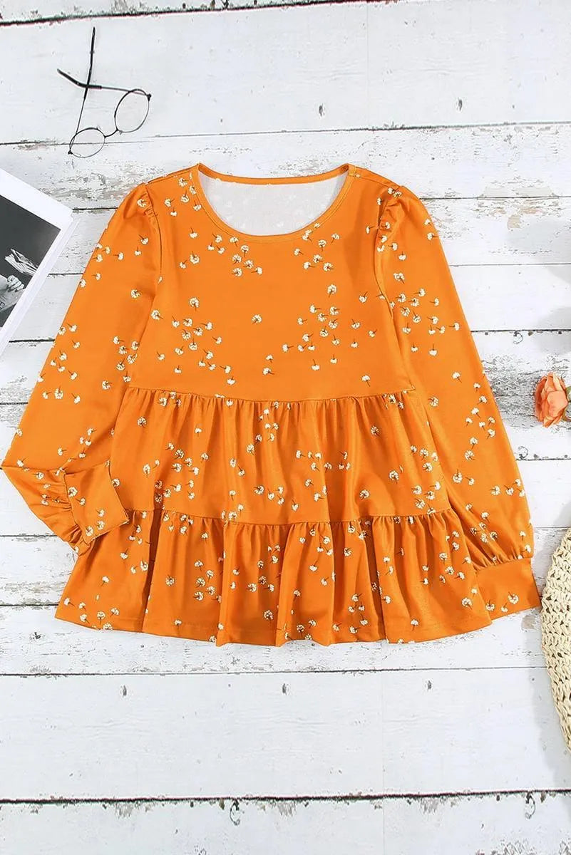 Orange Tunic Top for a fun and flirty look