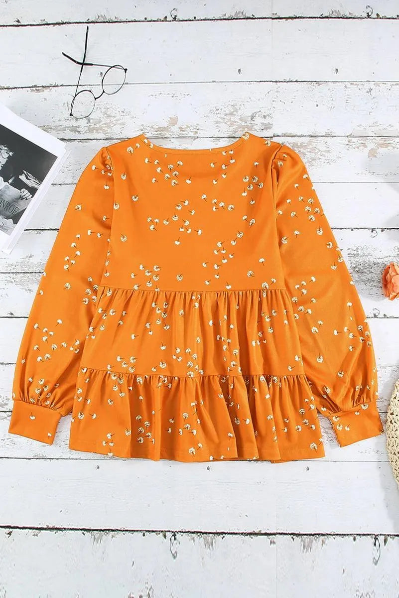 Orange Tunic Top for a fun and flirty look