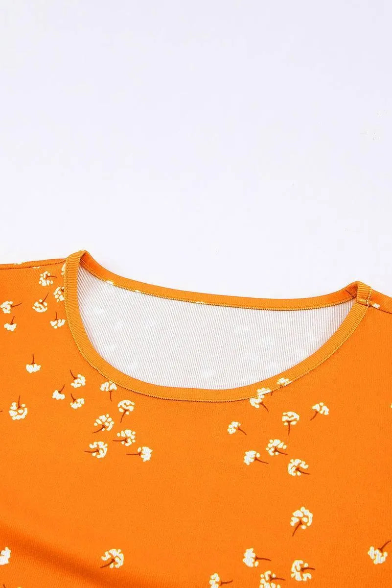 Orange Tunic Top for a fun and flirty look