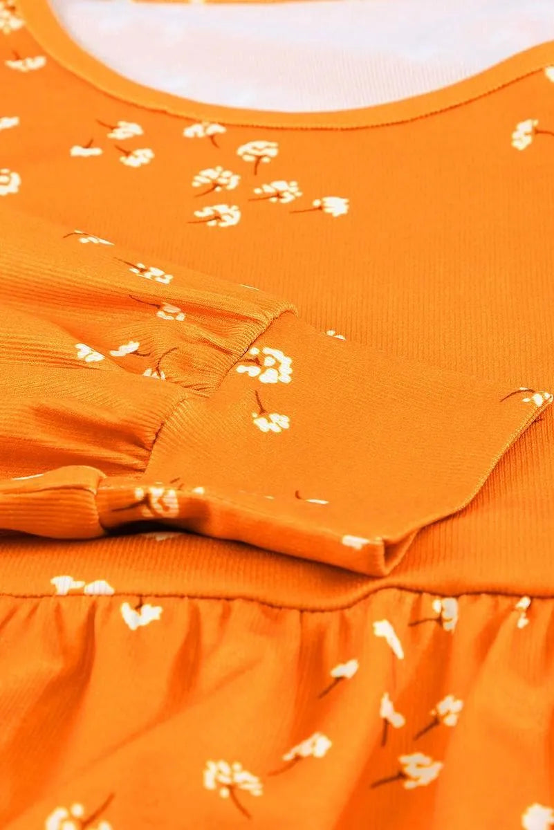 Orange Tunic Top for a fun and flirty look