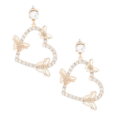 Shimmer & Shine: Gold Fluttering Butterflies Earrings for Open Hearts