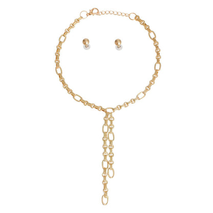 Shop Cool Style Gold Finish Lariat Necklace Set - Limited Stock!
