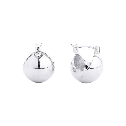 Shop the Trend: Mini White Gold Ball-hoop Earrings for Every Occasion
