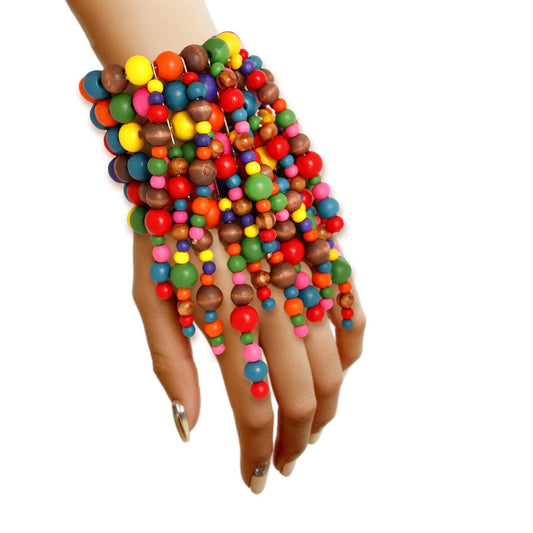Spice Up Your Style with a Multicolor Bead Bracelet - Shop Now!