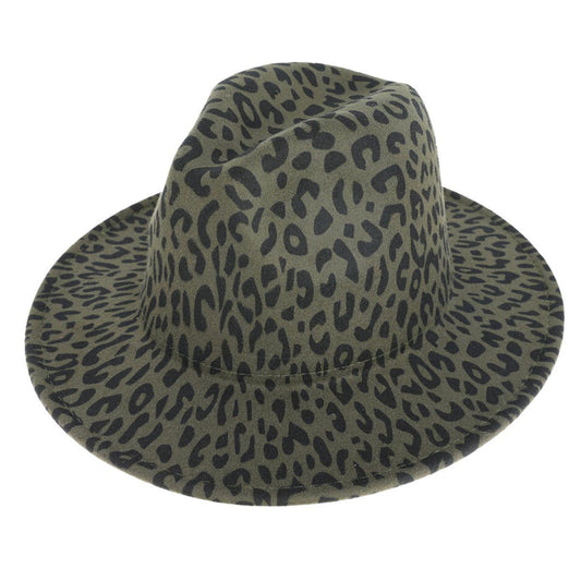 Stand Out in Style: Green Leopard Fedora for Fashionable Individuals