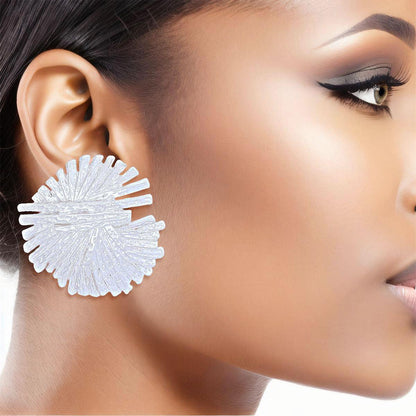 Style Statement: Sputnik Earrings for Chic Silver Fashion Jewelry
