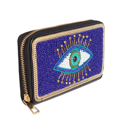 Stylish Beaded Eye Wallet for Women - Shop Now!