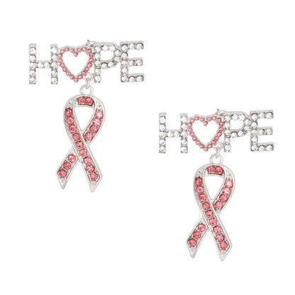Stylish Hope Ribbon Drop Earrings: Complete Your Look with Fashion Jewelry
