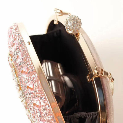 Stylish Pink Crystal Clutch: Perfect for Women