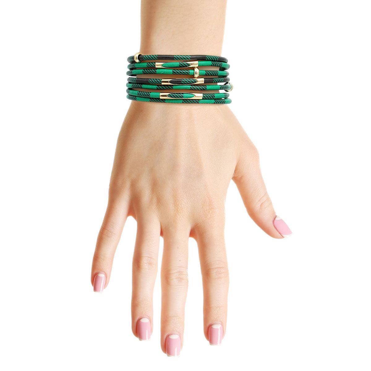 Trendy Green Cord Bracelet: Shop Now for Stylish Women's Jewelry