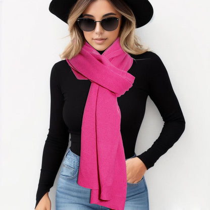Upgrade your wardrobe with our Chic Pink Scarf Poncho Wrap