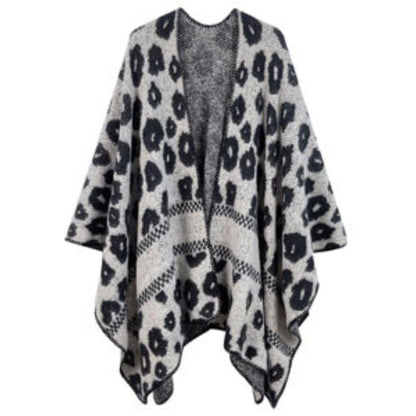 Versatile Black Leopard Print Kimono Cardigan: Unleash Your Wild Side