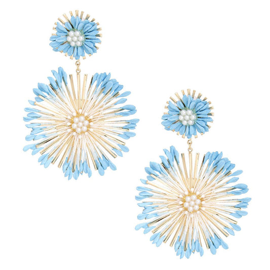 Why You'll Love Our Blue Flower Dangle Earrings – Find Out!