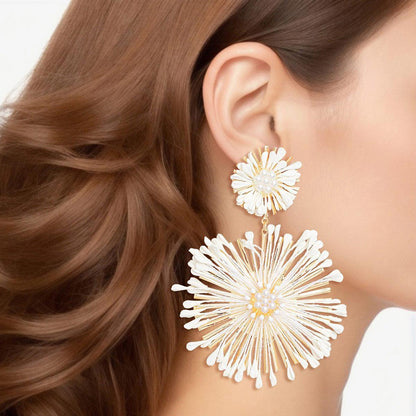 Why You'll Love Our Ivory Flower Dangle Earrings – Find Out!