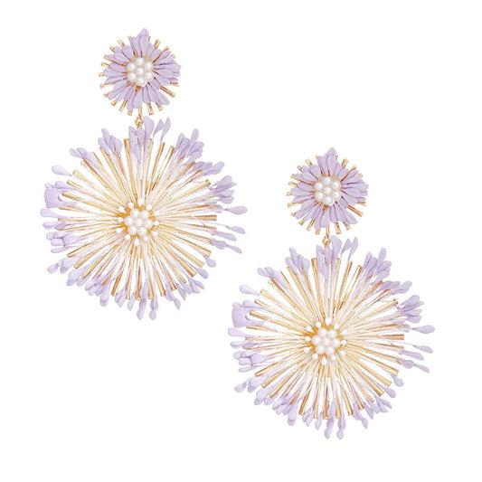 Why You'll Love Our Lavender Flower Dangle Earrings – Find Out!