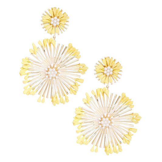 Why You'll Love Our Yellow Flower Dangle Earrings – Find Out!