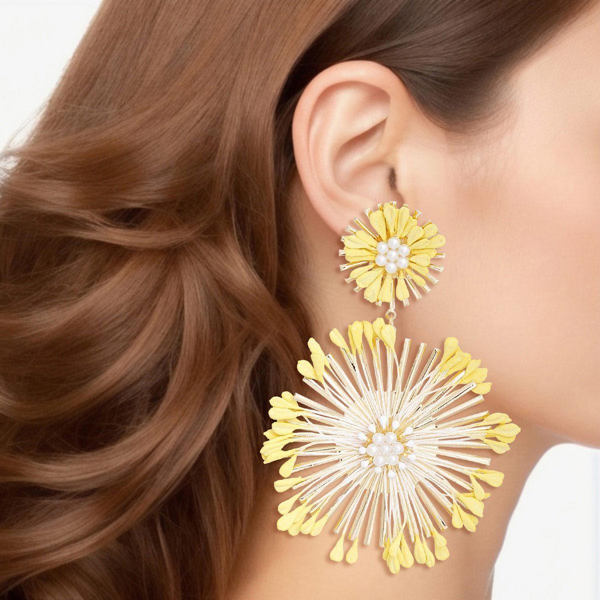 Why You'll Love Our Yellow Flower Dangle Earrings – Find Out!