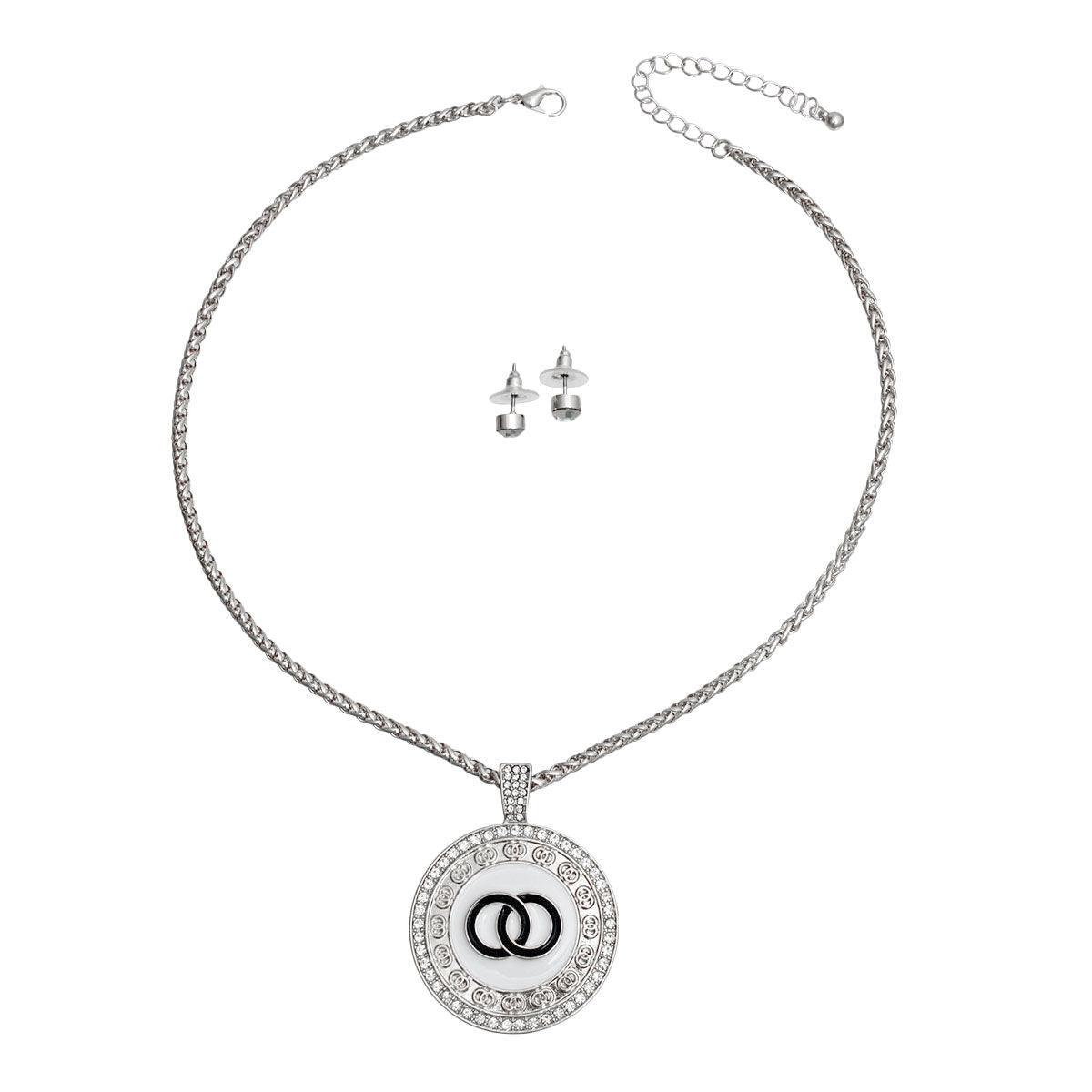 Women's Silver Elegant Infinity Necklaces Pendant Set: Express Timeless Connection